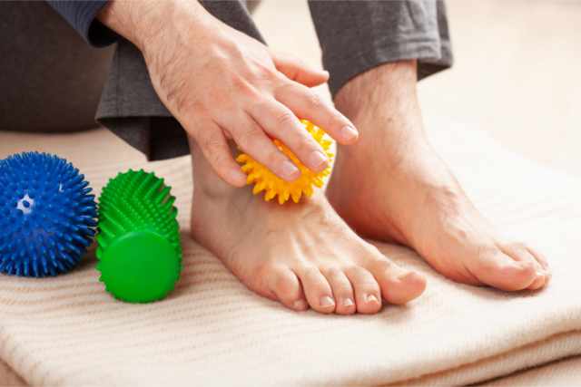Accessoires massants pieds