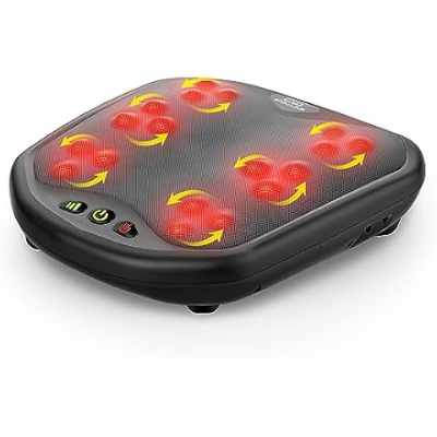 Snailax 2 en 1 Masseur de pieds Shiatsu avec chaleur